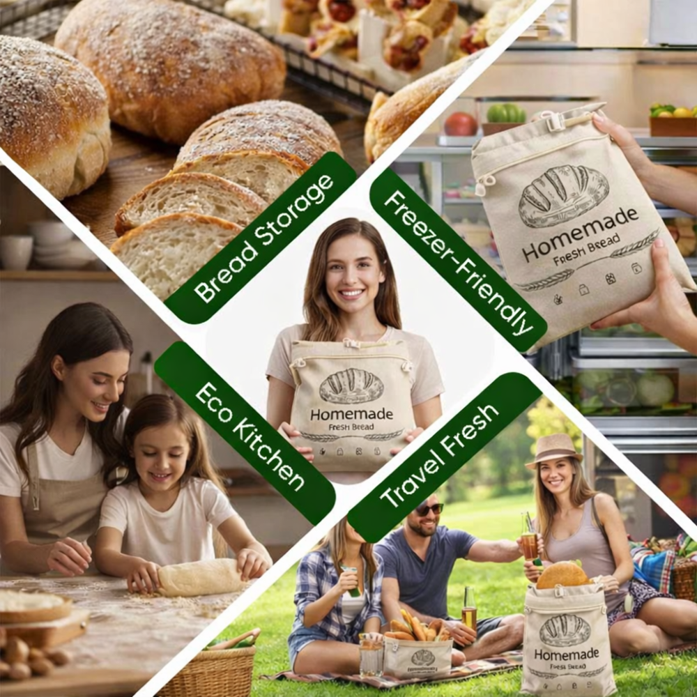Premium Eco-Friendly Beeswax Bread Bags