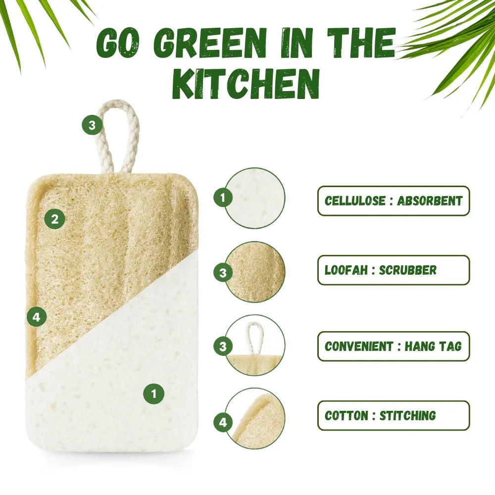 Natural Loofah Dish Sponge