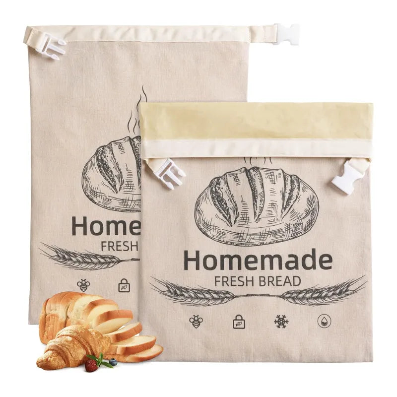 2-Pack Beeswax Bread Bags – 50% OFF Birthday Deal