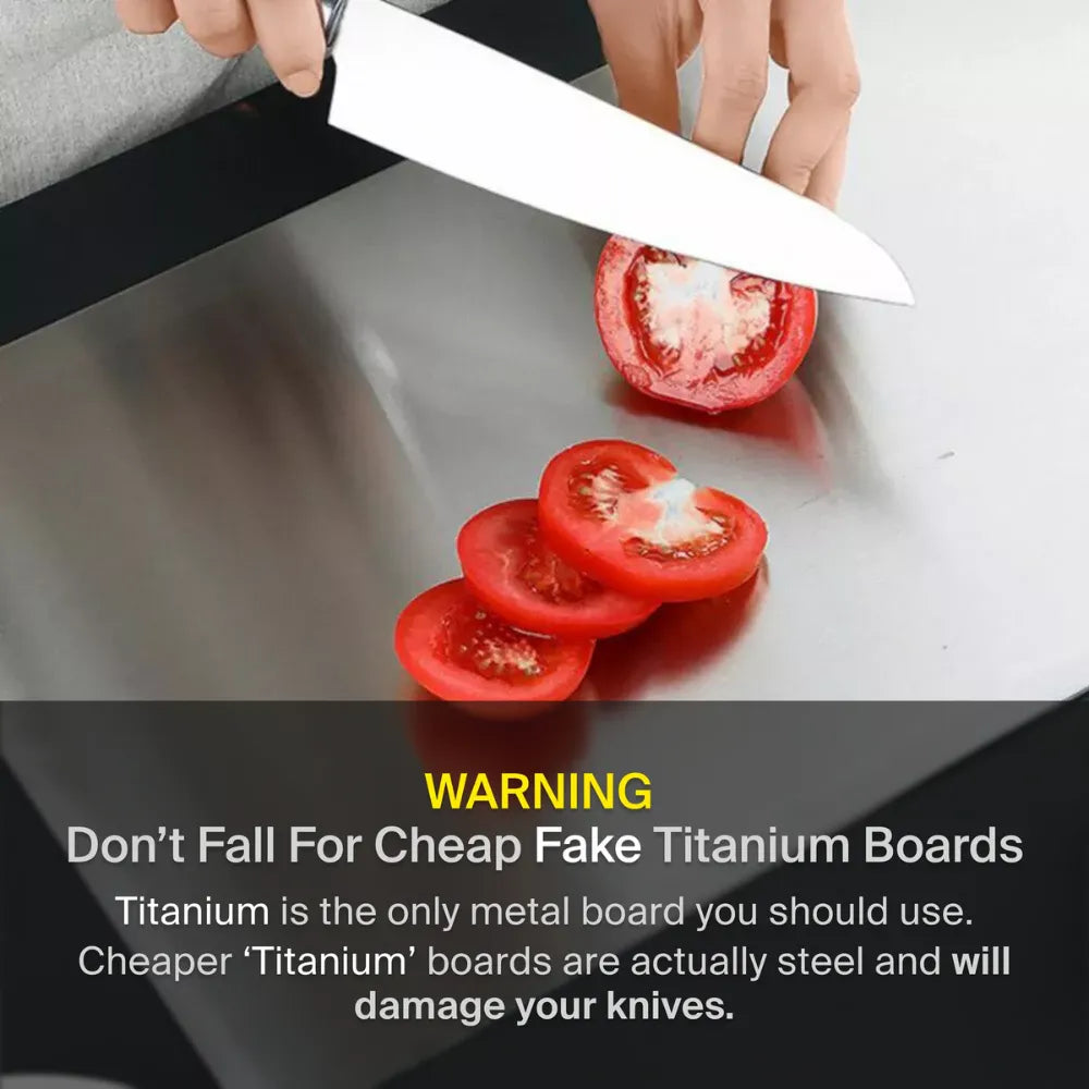 Premium Titanium 2 in 1 Cutting Board™
