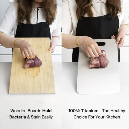 Premium Titanium 2 in 1 Cutting Board™