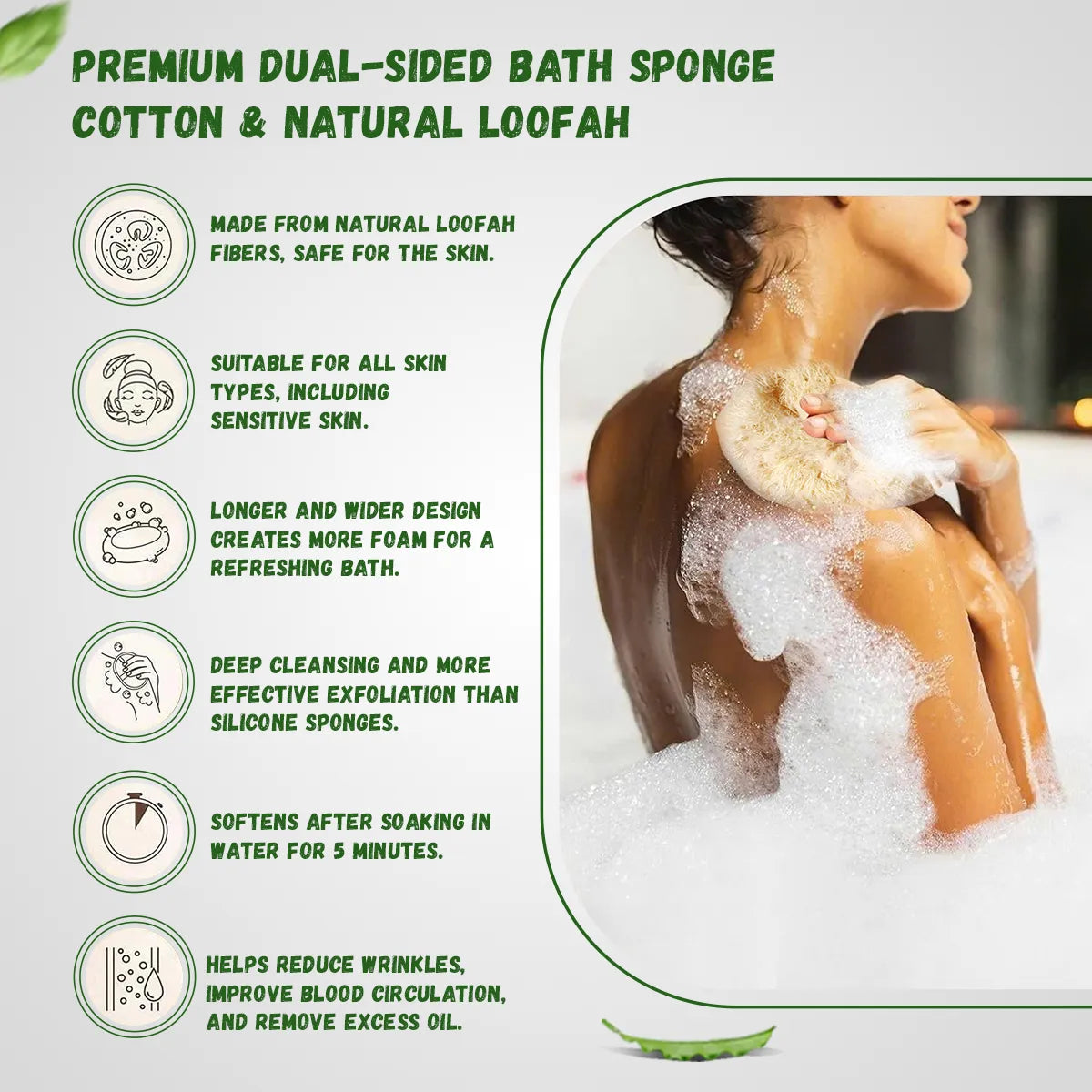 Natural Loofah Exfoliating Body
