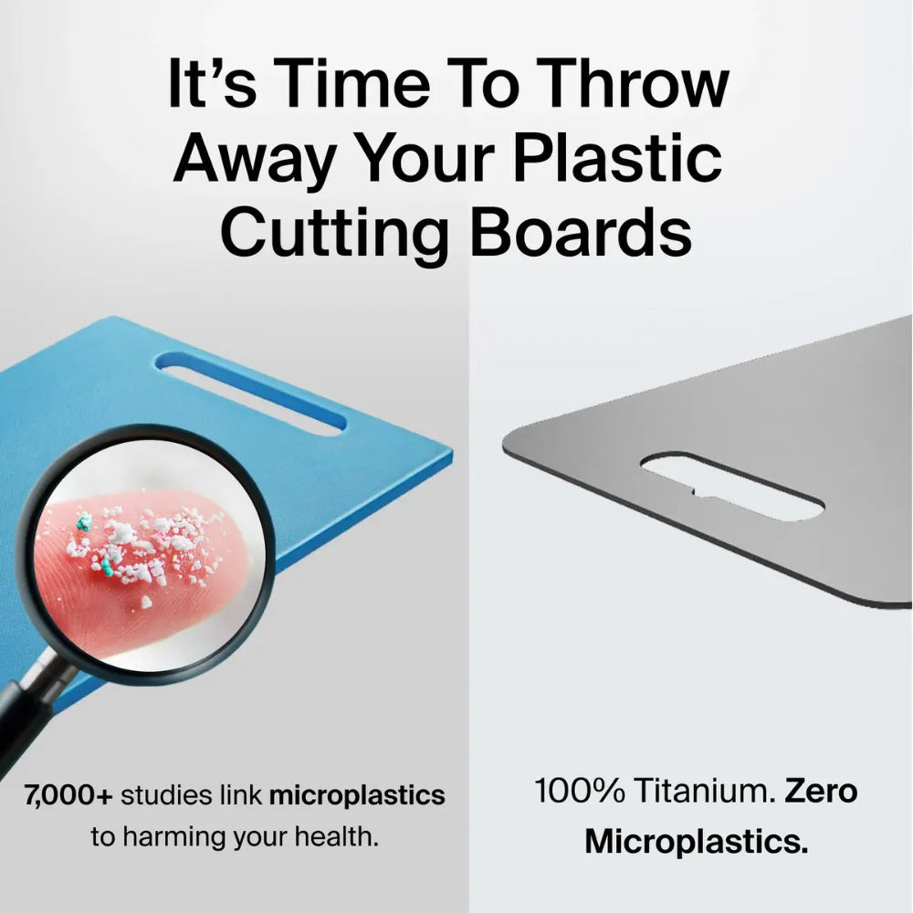 Premium Titanium 2 in 1 Cutting Board™