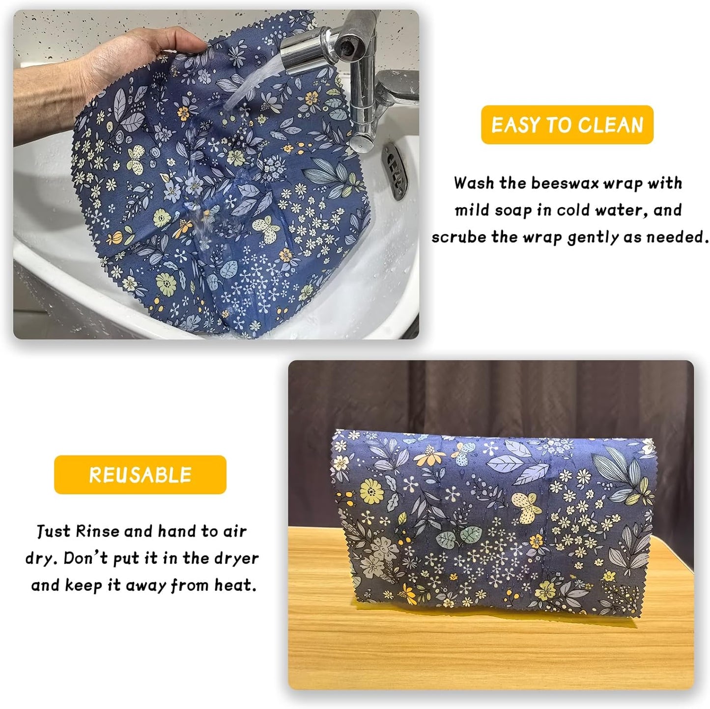 Reusable Beeswax Food Wraps