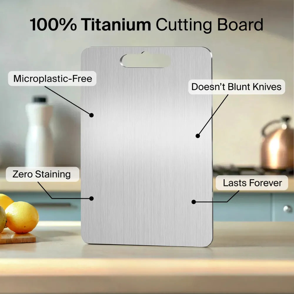 Premium Titanium 2 in 1 Cutting Board™