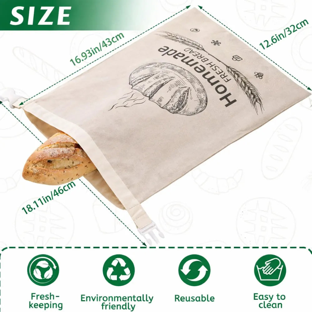 Premium Eco-Friendly Beeswax Bread Bags
