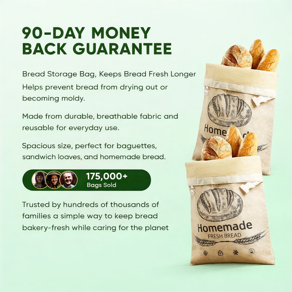 Premium Eco-Friendly Beeswax Bread Bags