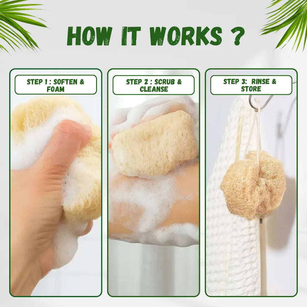 Natural Loofah Exfoliating Body
