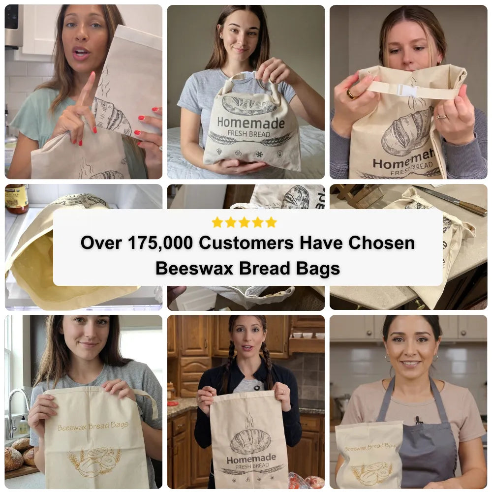 Premium Eco-Friendly Beeswax Bread Bags