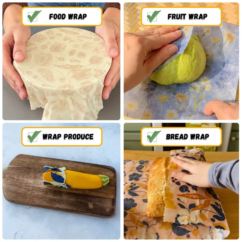 Reusable Beeswax Food Wraps