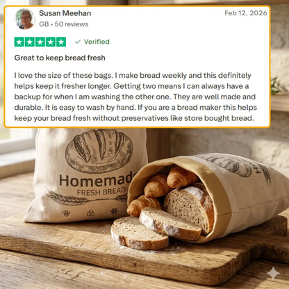 Premium Eco-Friendly Beeswax Bread Bags