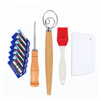 5-Piece Sourdough Tool Set ( Lame – Blades – Whisk – Brush – Scraper )