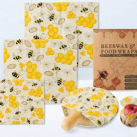 3-Pack Eco Beeswax Food Wraps