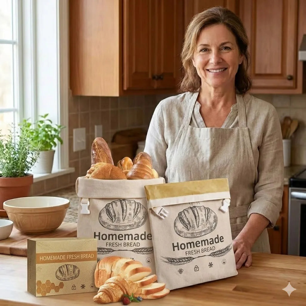 Premium Eco-Friendly Beeswax Bread Bags
