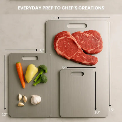 Premium Titanium 2 in 1 Cutting Board™